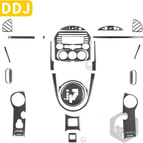 For Mazda MX-5 Miata MX5 NC 2009-2015 Roadster Carbon Fiber Interior Trim Car Accessories CD Dashboard Door Gear Box AC Sticker