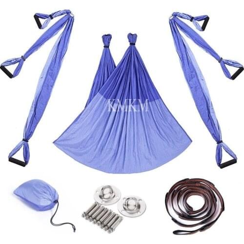 Fitness Yoga Hammock Yoga Swing Trapeze Inversion Anti-gravity Aerial Straps High Strength Fabric Decompression With 6 Grip Hand