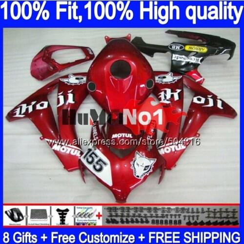 OEM Injection For HONDA CBR1000 CBR 1000 RR CC 48MC.163 CBR 1000RR 2008 2009 2010 2011 CBR1000RR 08 09 10 11 Fairing Dark red