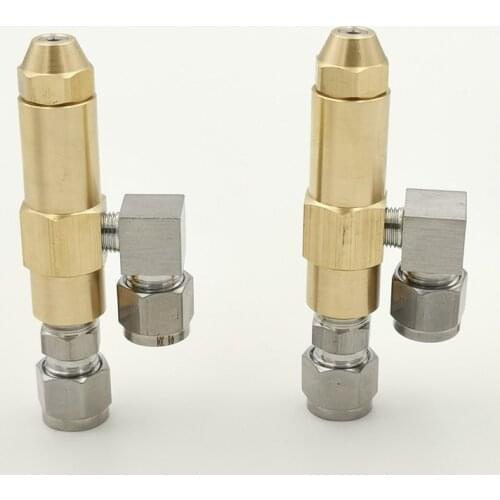 Boiler Combustion Oil Jet Waste Oil Heater Parts Alcohol-Based Burner Nozzle Brass Gas Water Two Fluid Sprayer