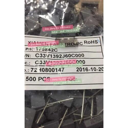 Metallized polypropylene film capacitance MKP23 700VAC 392J P=15MM C33V1392J60C000