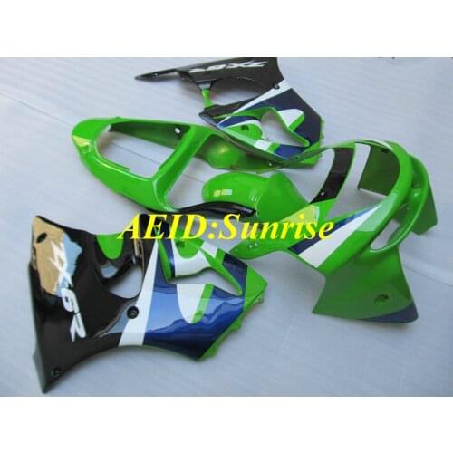 Motorcycle Fairing kit for KAWASAKI Ninja ZX6R 98 99 ZX 6R 1998 1999 zx6r 98 99 ABS green blue black Fairings set+gifts KB05