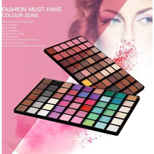54 Colors Eye Shadow Palette Fashion Cosmetic Setglitter eyeshadow Palette Makeup Natural Shimmer Matt Make up Palette