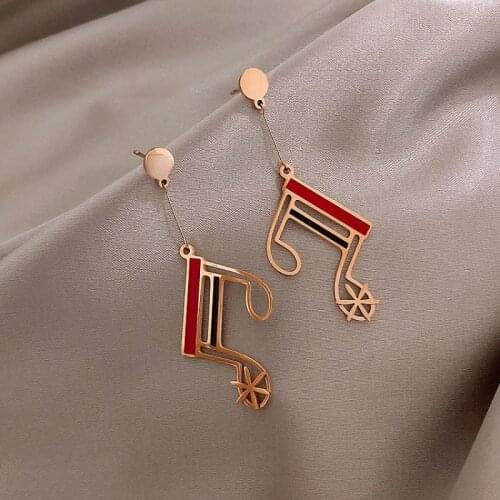 Music Earrings Lovely Small Ear Studs for Women Charm Musical Note Oorbellen Statement Earring Jewelry gift Women Brincos