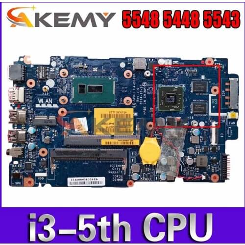 Brand New ZAVC1 LA-B016P FOR DELL inspiron 5548 5448 5543 Laptop Motherboard I3-5005U R7 M265 2G CN-0JGW4R JGW4R 100% tested