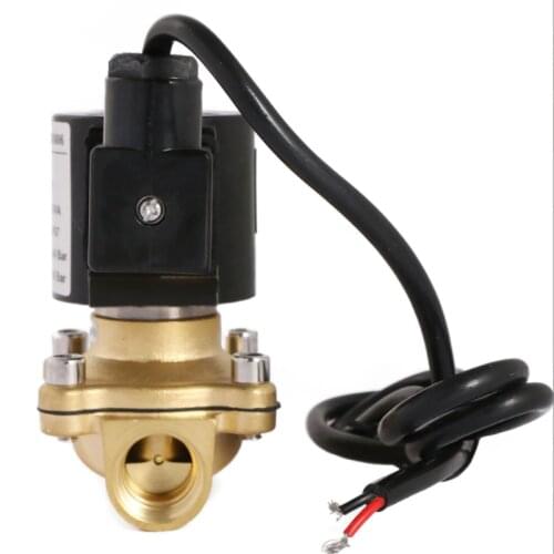 U.S. Solid 1" IP 67 Brass Electric Solenoid Valve Underwater 110V AC Normally Closed VITON Air Water Oil Fuel