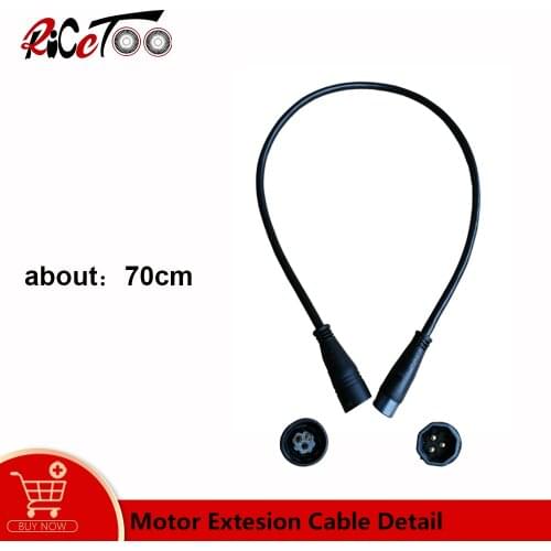 Motor Extension Cable Waterproof 9 pin For 1000W Motor Electric Scooter Accessories Spare Parts For Bicycle For Hub Motor Kit