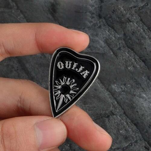 Unisex Punk Witch Coffin Cat Book Enamel Brooch Pin Halloween Pagan Jewelry hot