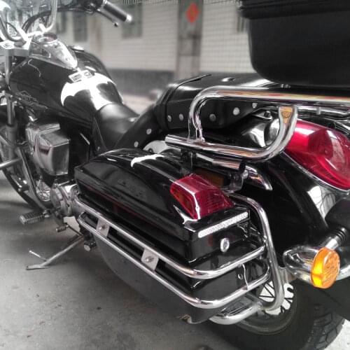 Universal Motorcycle Side Boxs Luggage Tank Tail Tool Bag Hard Case Saddle Bags Side Trunk For Honda/Yamaha/Suzuki