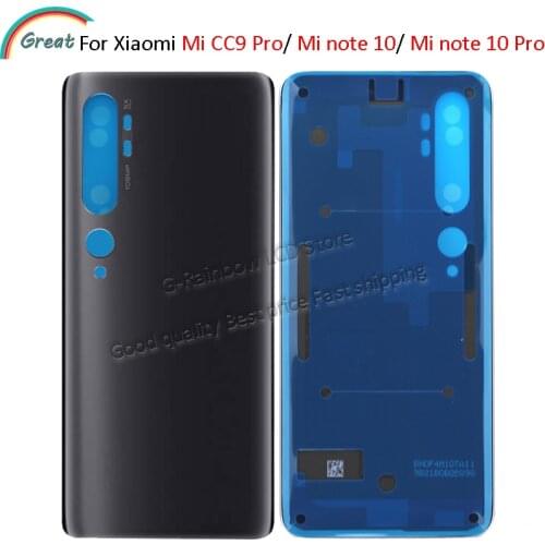 Back Cover For Xiaomi Mi Note 10 Pro Back Battery Cover CC9 Pro Rear Glass Door Case For Xiaomi Mi Note 10 Pro Back Cover