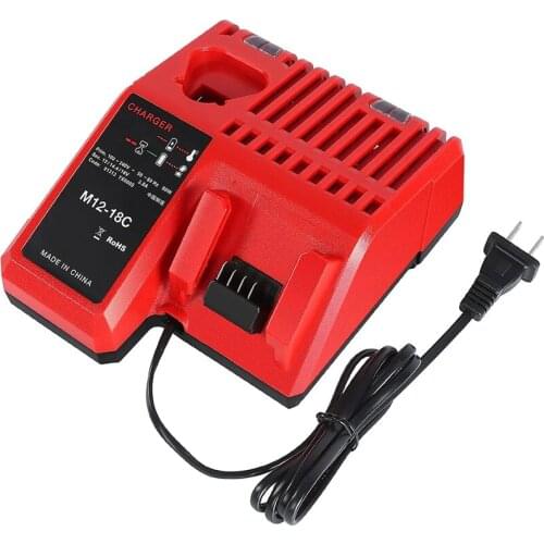 Battery Charger For M18 M14 M12 12-18V Li-Ion Battery 48-11-1815 48-11-1820 48-11-1840 48-11-1850 48-11-1828 US Plug-ABUX