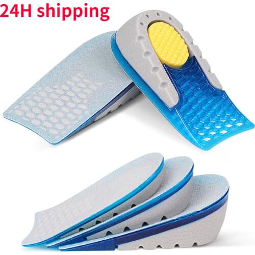1 Pair Silicone Gel Insoles Heel Cushion for Feet Soles Relieve Foot Pain Protectors Spur Support Shoes Pad Feet Care Inserts
