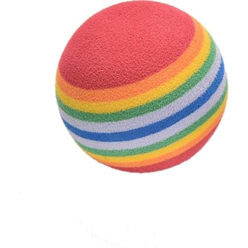 20 Pcs/lot Rainbow Stripe Sponge Foam Golf Training Balls Swing Practice Training Aids Ball Light-weight wholesale