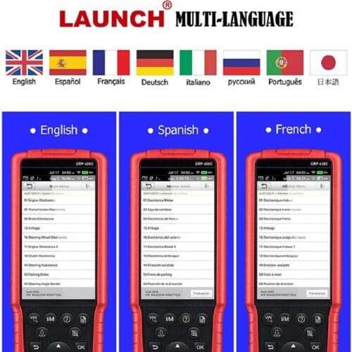 2021 High Quality L.AUNCH X431 CRP429C car diagnosis auto instrument detector CRP 429C multi-language code reader card free ship