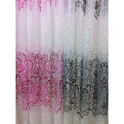 30M Hot Selling Window Curtain fabric Door Butterfly Tulle Voile Room Balcony Sheer Panel Curtain fabric plaid hotel material
