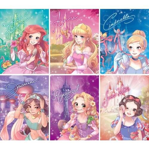 Diamond Painting Cartoon Disney Anime Princess Character 5D DIY Full Square Round Mosaic Set Embroidery Cross Stitch Home Decor