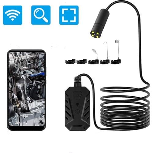 Wireless Telescopic Digital Endocope Snake Inspection Tube Camera 14mm for Ceiling Warehouse Pipe Wall Inspection