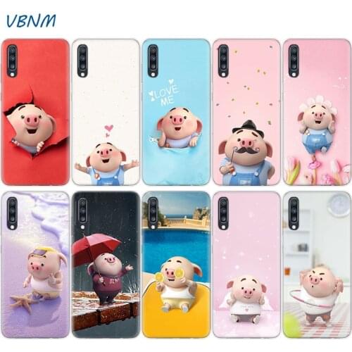 Pig Mans Phone Case For Samsung Galaxy A51 A71 A50 A70 A20 A30 A40 A10 A20E J4 J6 A6 A8 A7 A9 2018 Cover