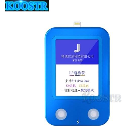 JC U2 Chip Tristar Tester U2 Charge fault Fast Detector for iPhone 5-11Pro Max Auto-test U2 Status Serial Number Detector Reader