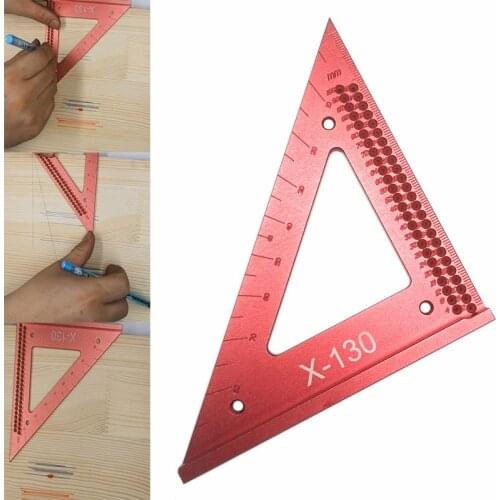 Woodworking line ruler Hole Scribing Gauge Precision Squares Triangle ruler woodworking crossed-out Measuring Tool