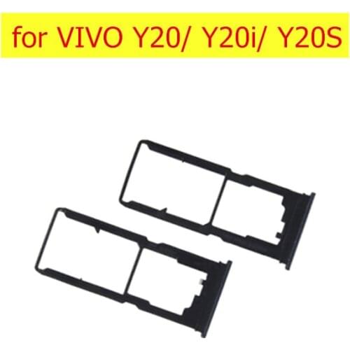 For VIVO Y20 Y20i Y20s Card Tray Holder SIM Card SD Card Slot Holder Adapter Repair Spare Parts