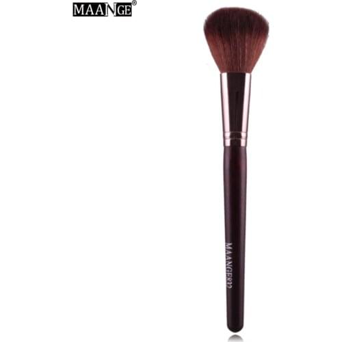 MAANGE Pro 1Pcs Round Top Makeup Brush Loose Powder Foundation Compact Blusher Contour Highlighter Blending Brush Cosmetic tool