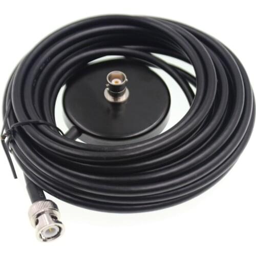 Magnet Antenna Mount 5M Feeder Cable with BNC Connector for Car Mobile transceiver Car Antenna