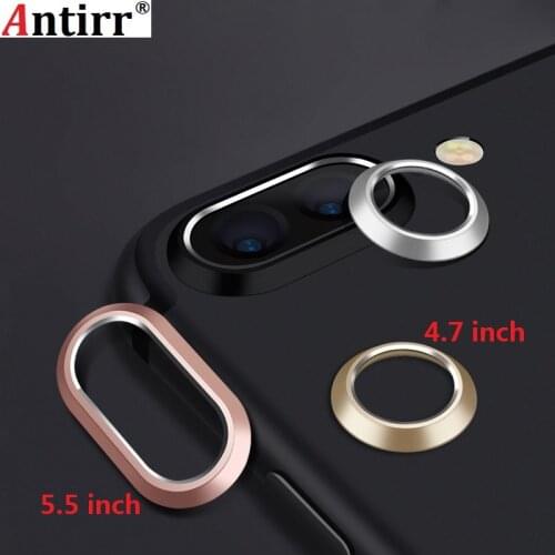 Rear Camera Lens Guard Circle Metal Ring Film Protector Case Cover Bumper Protection For iphone 7 8 Plus X 4.7 5.5 Anti Scratch