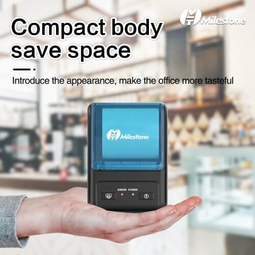 Milestone New Wireless Mini Thermal Printers Portable Receipt Printer BT 58mm Mobile Phone Android POS PC Pocket Bill Makers