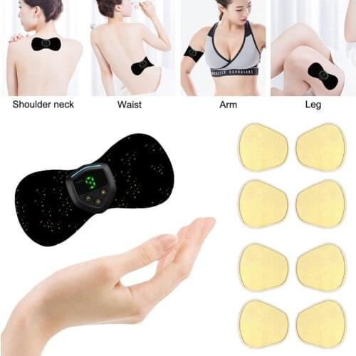 Mini Electric Neck Back Massager Muscle Stimulator Therapy Pressure Pain Relieve Swollen
