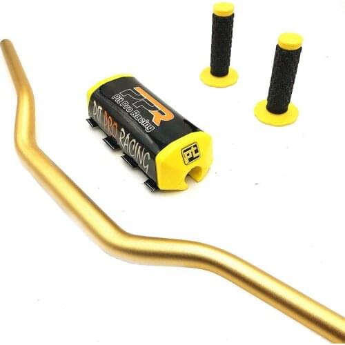 Motorcycle Motocross 1 1/8" 28mm Handlebar Kit Bar Handle Grips Pit Pro Racing Pads For KTM CRF YZF WRF KXF Dirt Bike Off-road
