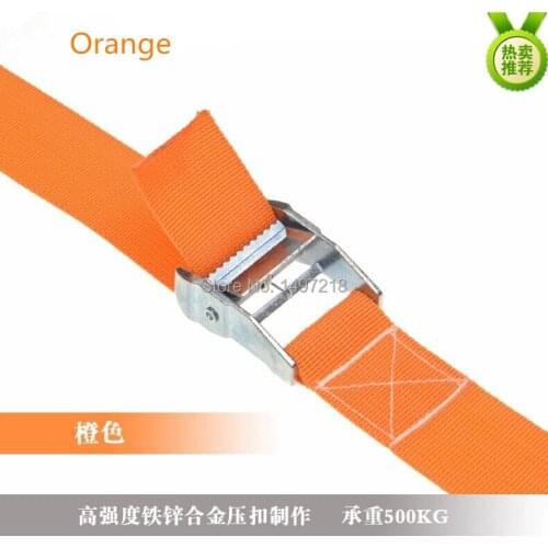 New High quality 5pcs 2.5cm *150cm ratchet metal cam buckle tie down luggage load strap cargo lashing belt strap Free Shipping