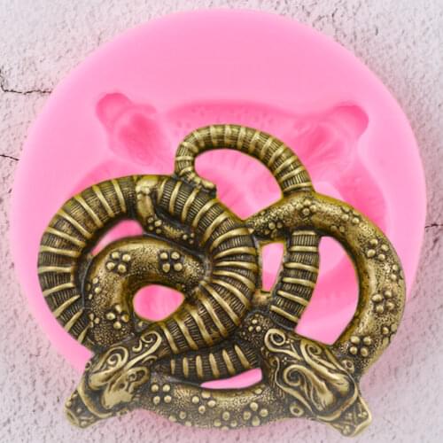 Intertwined Snakes Silicone Mold Fondant Cake Decorating Tools Jewelry Resin Molds Candy Polymer Clay Chocolate Gumpaste Moulds