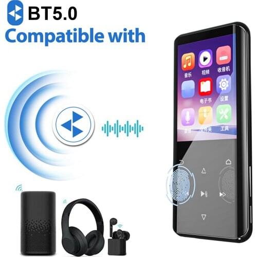 RUIZU D25 Bluetooth MP3 Portable Video Player Lossless HiFi Sound Music Player 2.4" Screen with Speaker FM Radio 32GB Memory