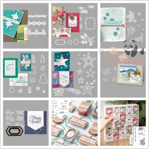 Christmas Decoration Metal Cutting Dies And Stamp Set Stencil For DIY Scrapbook Photo Album Paper Card Handmade Craft Knife Mold