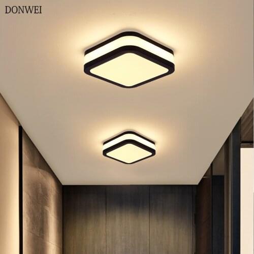 Modern Surface Mounted led Ceiling Square Round Acrylic Ceiling lamp for Hallway Balcony Bedroom Interior Lighting AC85-265V