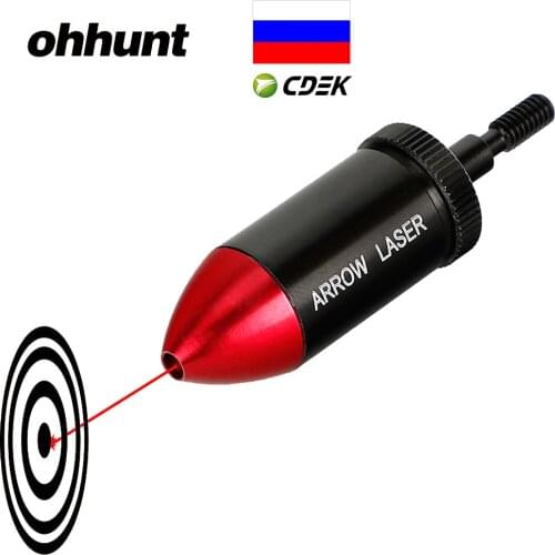 Ohhunt Tactical Crossbow Archery Red Dot Laser Bore Sight Collimator kits Bow Arrows BoreSighter for Hunting Outdoor