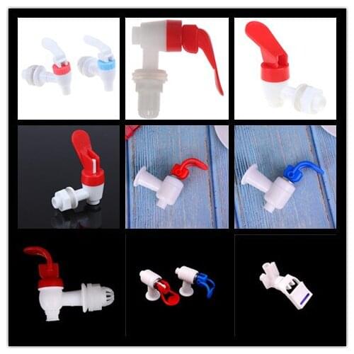 Universal Size Bibcocks Push Type Plastic Water Dispenser Faucet Tap Replacement Home Essential Drinking Fountains Parts