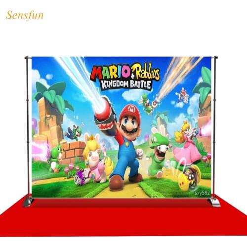 LEVOO vinyl photo backdrop mario game play life cartoon sports photocall vinyl fabric new shoot photography backdrop