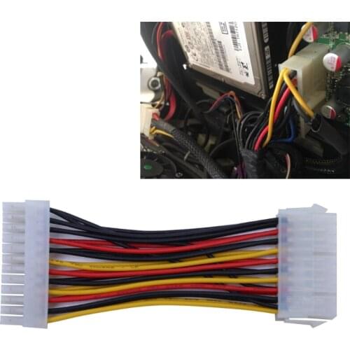 YYDS 1PC 20-Pin Femle to 24-Pin Male Power Supply Adapter Cable for Laptop PC