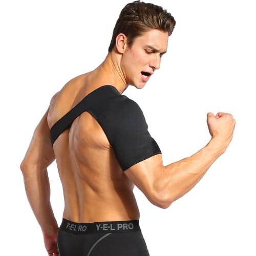 1Pcs Breathable Adjustable Shoulder Support Brace Unisex Sport Compression Brace Strap Wrap Belt for Rotator Cuff Injury relief