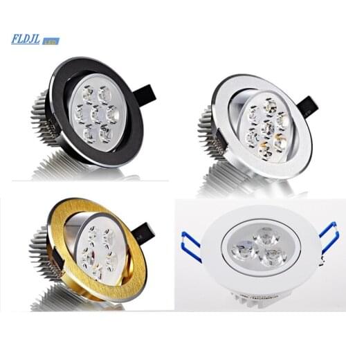 1pcs round Dimmable Led downlight light Ceiling Spot Light 3w 6w 10w 14w 18w ac110-230V ceiling recessed Lights Indoor Lighting