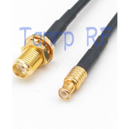 6in SMA female jack to MCX male plug RF connector adapter 15CM Pigtail coaxial jumper cable RG174 extension cord