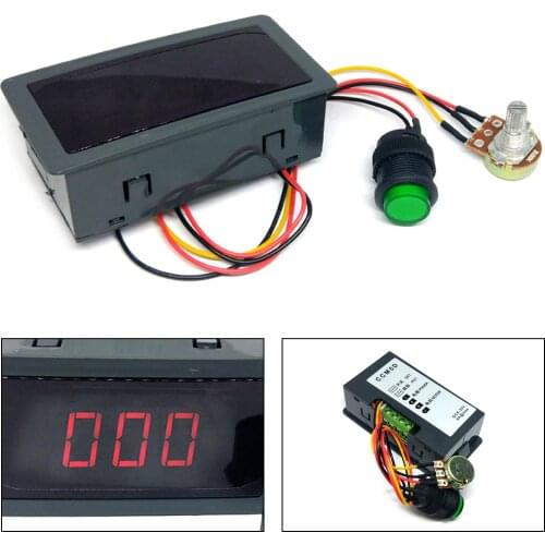 Areyourshop DC 6V-30V 12V 24V Max 8A Motor PWM Speed Controller With Digital Display Switch