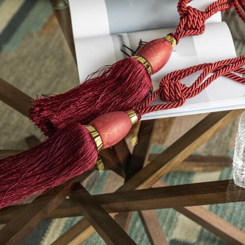 Chicity 2Pcs/Pair Curtain TieBacks Hanging Balls Tassels for Living room Bedroom Curtains Holder Accessories Cortinas Tassel