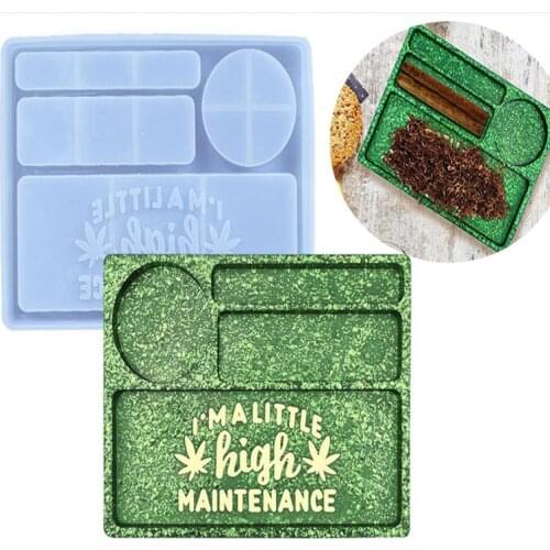 Aouke Storage Box Silicone Mold Epoxy DIY Tool Box Decoration Cosmetic Storage Box Jewelry Storage Box Silicone Mold