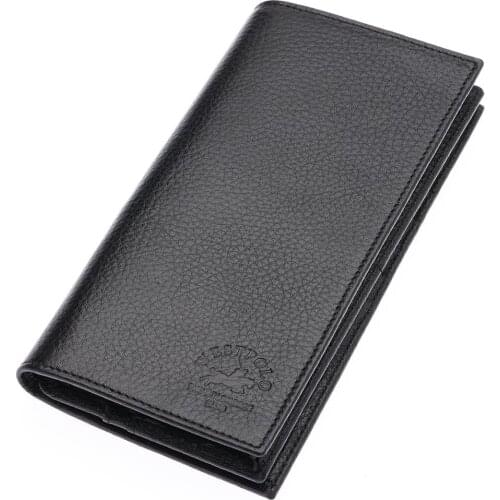 Genuine Leather Long Men Wallets