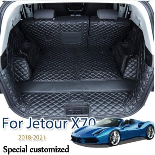Car styling liners Trunk Mats Cargo Liner for Jetour X70 2018 2019 2020 2021 Cargo Rear Tray Protector Accessories carpets Mats