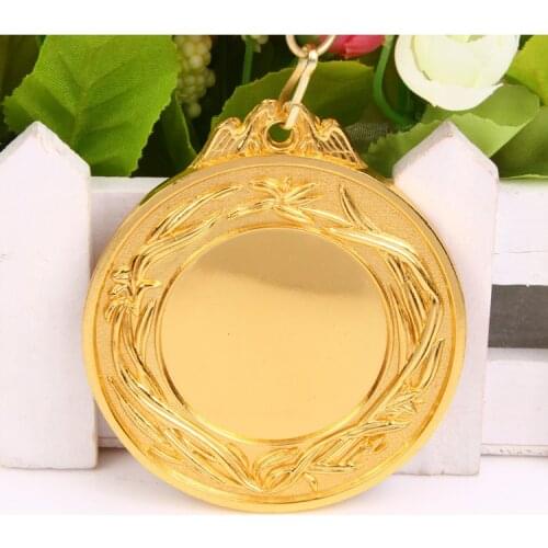 Blank The orchid Medals Gold Color Medal and Silver Color Medal and Branze Color Medal print for free on the blank