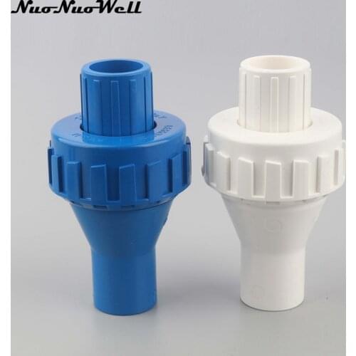 20mm Inner Diameter PVC Check Valve Non Return Connector Pipe Fitting Water Tube Adapter For Garden Irrigation Plant Watering
